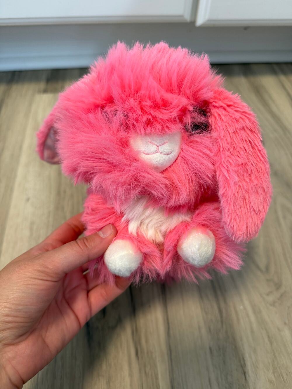 Scruff A Luvs 10" Pink Plush Bunny Rabbit Stuffed Animal Long Ear Floppy Bunny